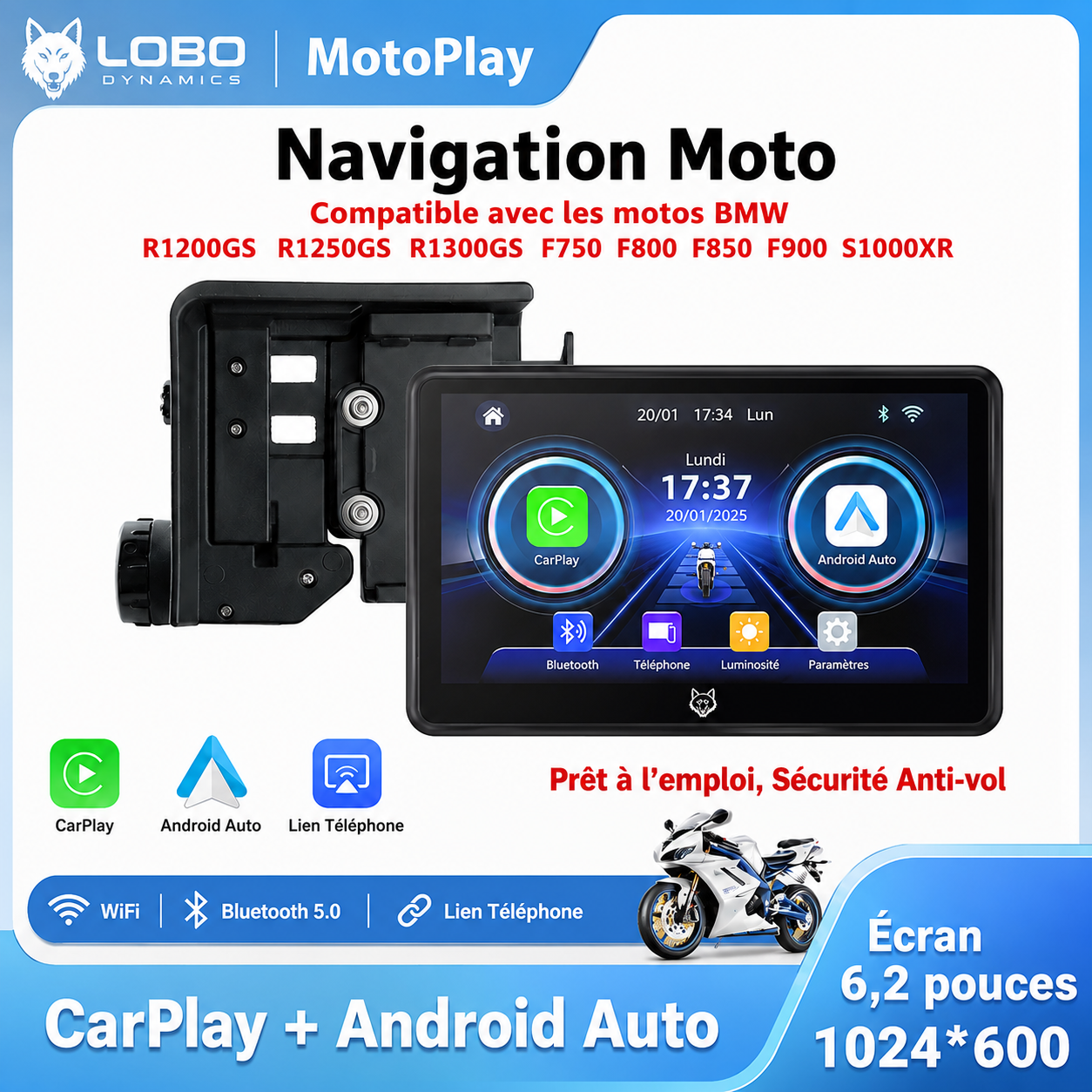 MotoPlay™: un Carplay pour Motorcycle