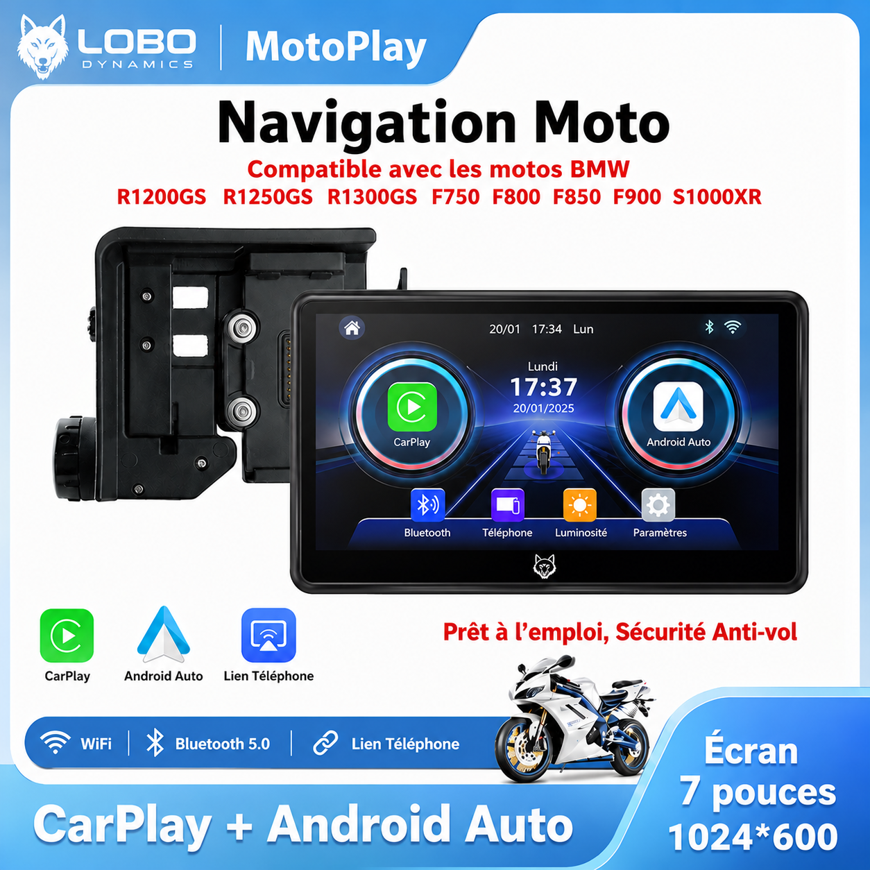 MotoPlay™: un Carplay pour Motorcycle