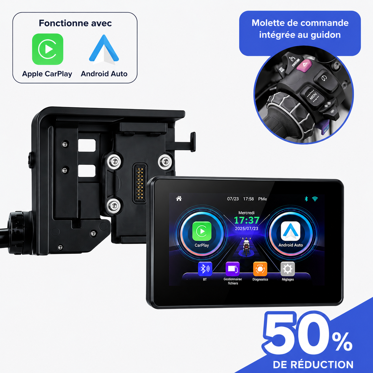 MotoPlay™: un Carplay pour Motorcycle