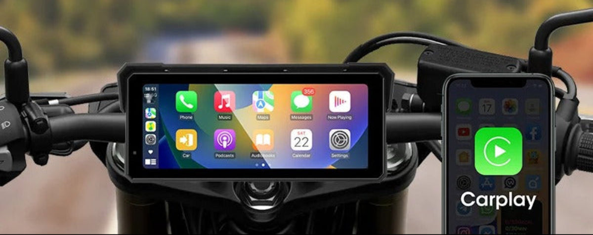 VisioMoto™: Carplay Motorcycle 8,1" Double Caméra + TPMS